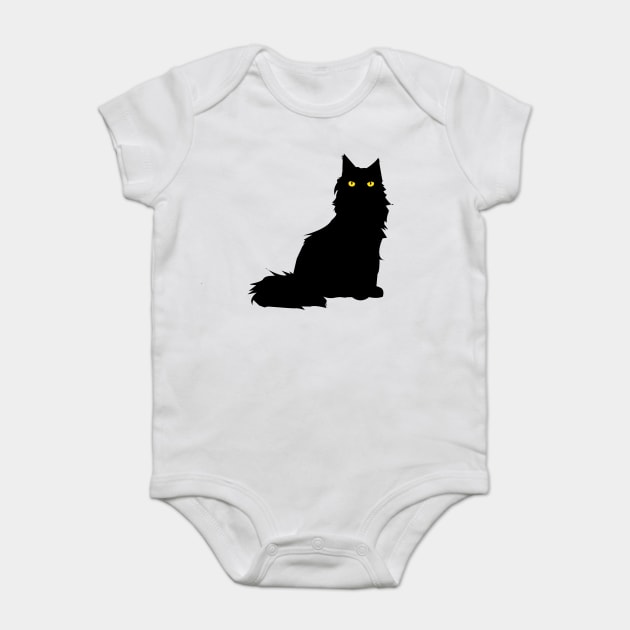 Fluffy Cat Baby Bodysuit by DickinsonDesign